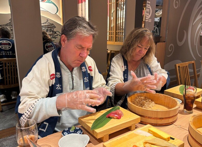 Picture 385 for Activity Kyoto: Sushi Making Class at Sushi Restaurant Before Open 4