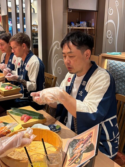 Picture 166 for Activity Kyoto: Sushi Making Class at Sushi Restaurant Before Open 4