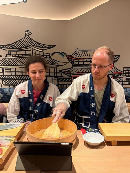 Picture 263 for Activity Kyoto: Sushi Making Class at Sushi Restaurant Before Open 2