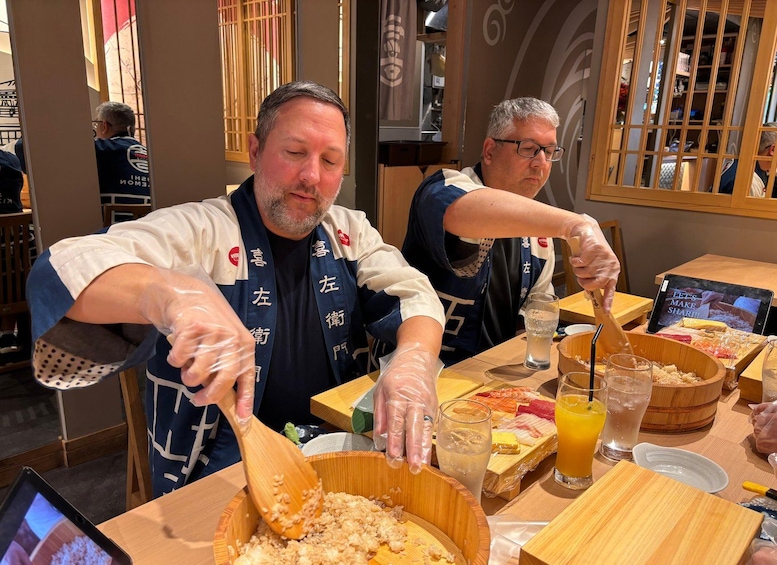 Picture 460 for Activity Kyoto: Sushi Making Class at Sushi Restaurant Before Opening 2