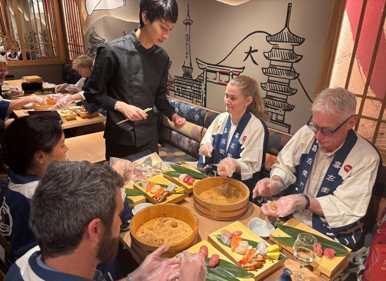 Picture 101 for Activity Kyoto: Sushi Making Class at Sushi Restaurant Before Open 4
