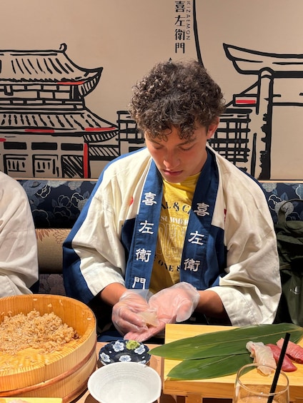 Picture 101 for Activity Kyoto: Sushi Making Class at Sushi Restaurant Before Open 2