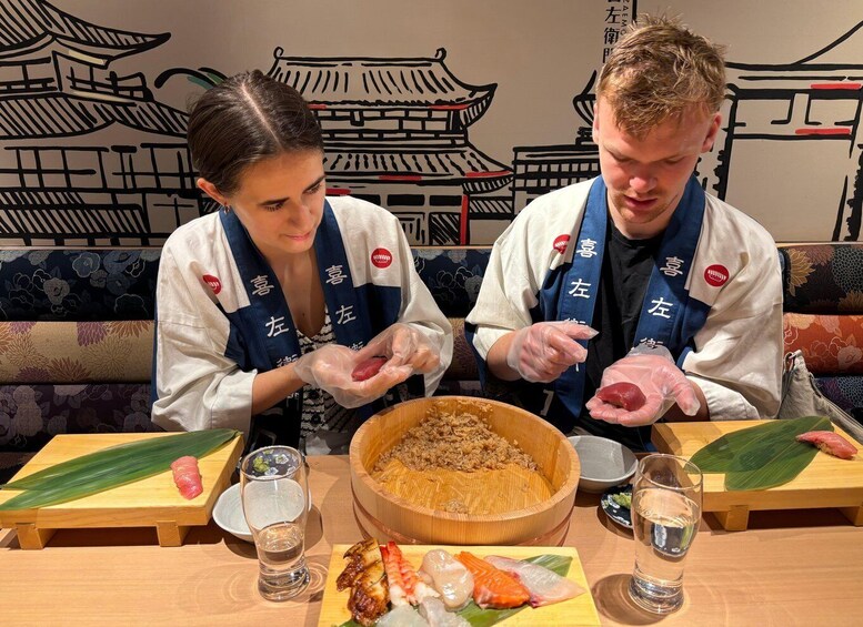 Picture 101 for Activity Kyoto: Sushi Making Class at Sushi Restaurant Before Open 5