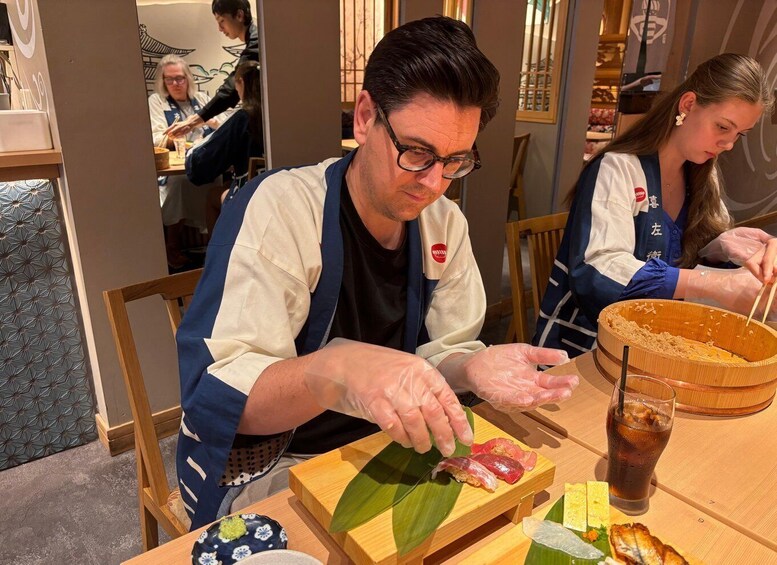 Picture 104 for Activity Kyoto: Sushi Making Class at Sushi Restaurant Before Open 5