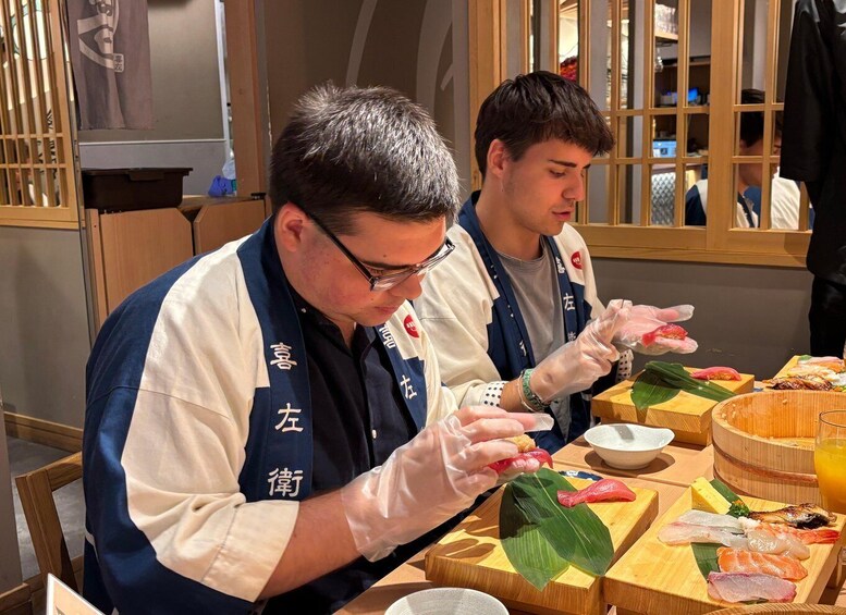 Picture 176 for Activity Kyoto: Sushi Making Class at Sushi Restaurant Before Open 2