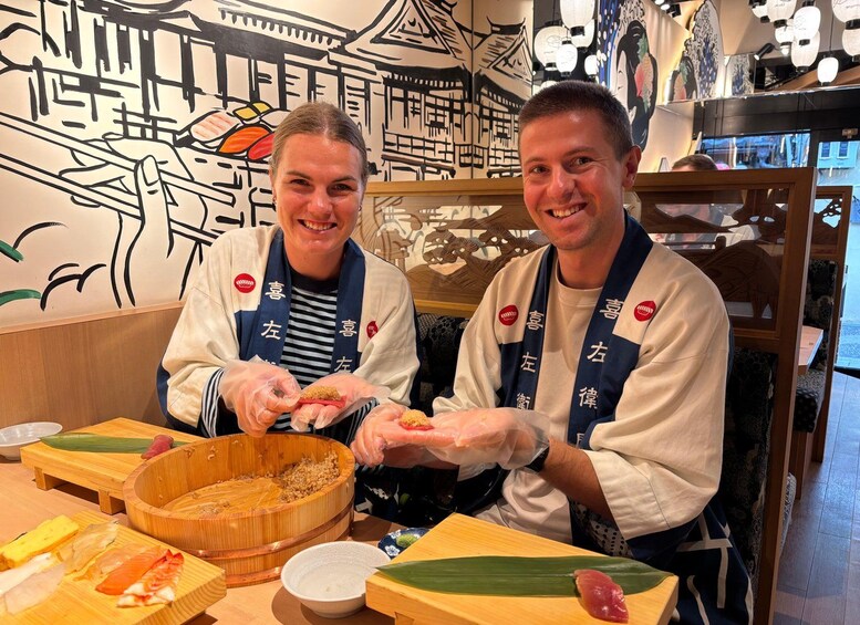 Picture 383 for Activity Kyoto: Sushi Making Class at Sushi Restaurant Before Open 2