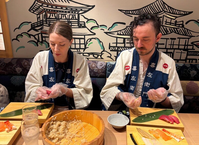 Picture 372 for Activity Kyoto: Sushi Making Class at Sushi Restaurant Before Open 4