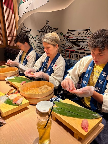 Picture 104 for Activity Kyoto: Sushi Making Class at Sushi Restaurant Before Open 3