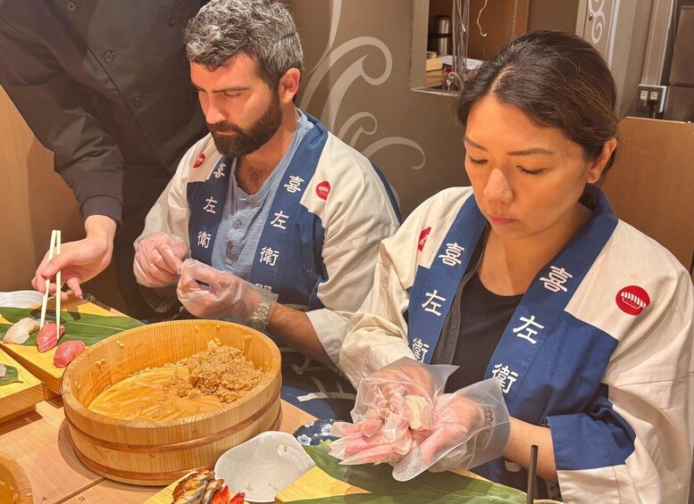 Picture 100 for Activity Kyoto: Sushi Making Class at Sushi Restaurant Before Open 3