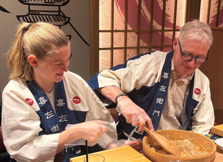 Picture 102 for Activity Kyoto: Sushi Making Class at Sushi Restaurant Before Open 5
