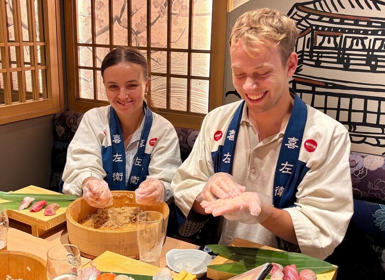 Picture 106 for Activity Kyoto: Sushi Making Class at Sushi Restaurant Before Open 3