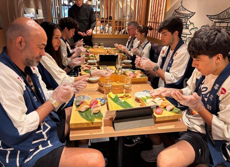 Picture 101 for Activity Kyoto: Sushi Making Class at Sushi Restaurant Before Open 4