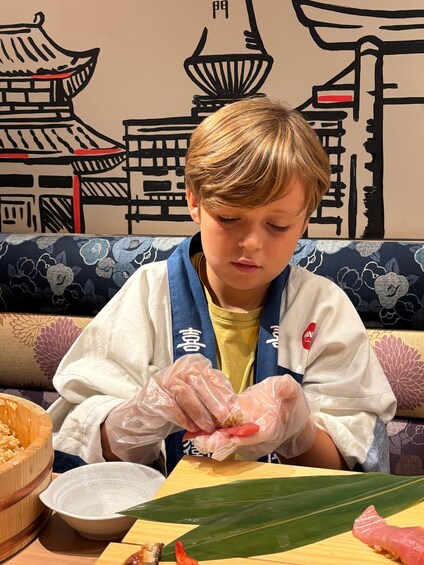 Picture 106 for Activity Kyoto: Sushi Making Class at Sushi Restaurant Before Open 4