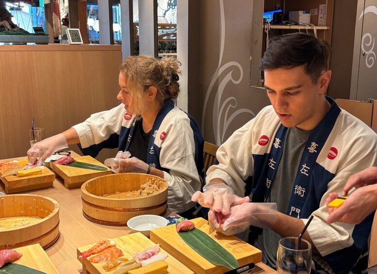 Picture 387 for Activity Kyoto: Sushi Making Class at Sushi Restaurant Before Open 2