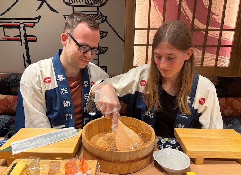 Picture 380 for Activity Kyoto: Sushi Making Class at Sushi Restaurant Before Open 3