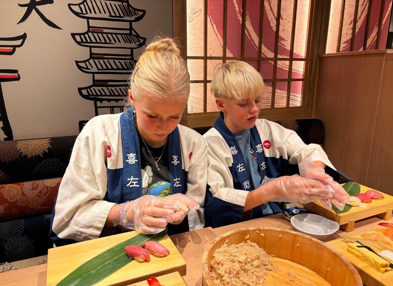 Picture 469 for Activity Kyoto: Sushi Making Class at Sushi Restaurant Before Opening 3
