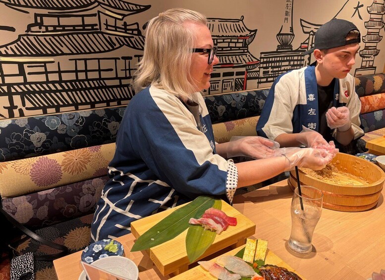 Picture 103 for Activity Kyoto: Sushi Making Class at Sushi Restaurant Before Open 4