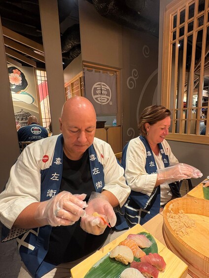 Picture 227 for Activity Kyoto: Sushi Making Class at Sushi Restaurant Before Open 3