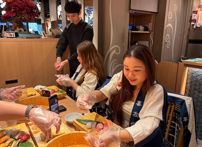 Picture 435 for Activity Kyoto: Sushi Making Class at Sushi Restaurant Before Opening 3