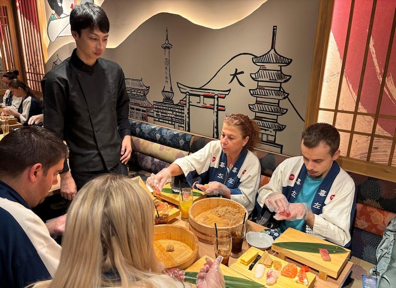 Picture 413 for Activity Kyoto: Sushi Making Class at Sushi Restaurant Before Open 4