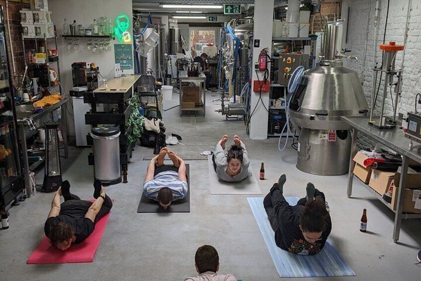 Brussels: Beer Yoga 1 hr Session Led by Experienced Instructor 5
