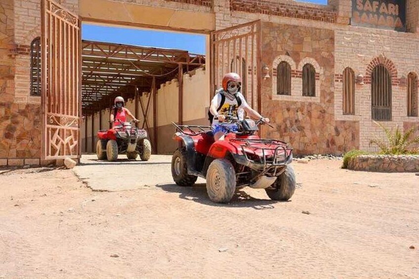 3 Hours Desert Quad Biking and Bedouin Village with Camel Riding 3
