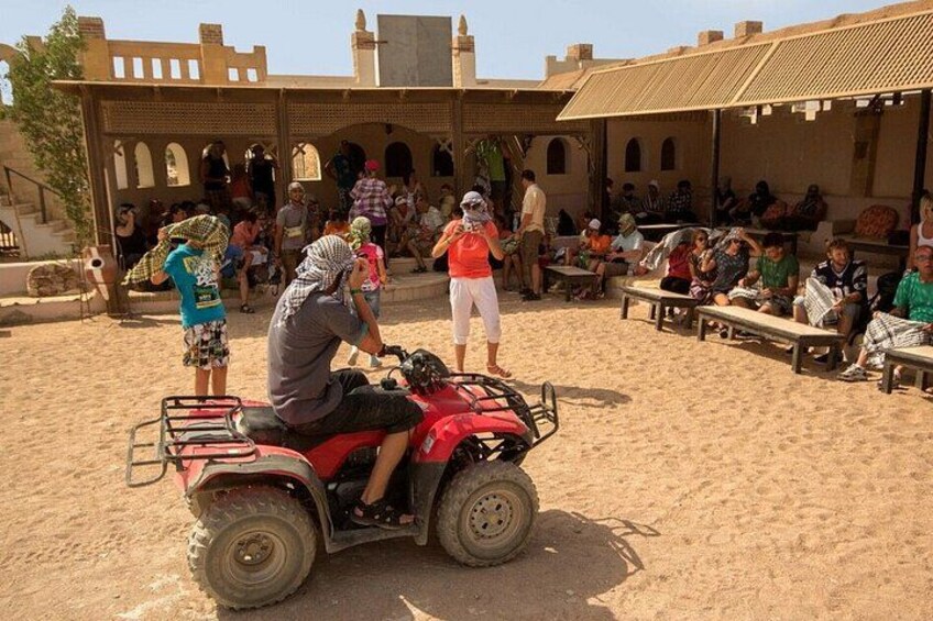 3 Hours Desert Quad Biking and Bedouin Village with Camel Riding 1