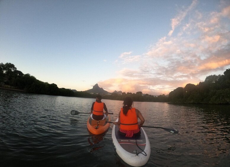 Paddle boarding on the Tamarin River 1
