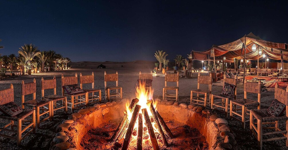 Marrakech to Agafay: Sunset, Quad, Camel & Dinner, Fire show 1