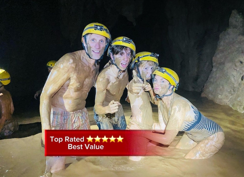 Phong Nha cave & Dark Cave: Zipline, Mud Bath & Boat Tour 1