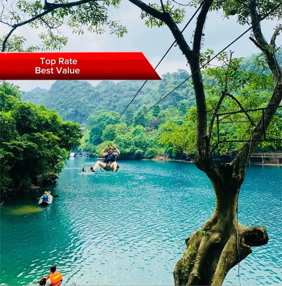 Picture 1 for Activity Phong Nha cave & Dark Cave: Zipline, Mud Bath & Boat Tour 5