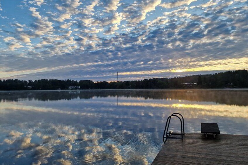 Sauna and Dinner with Locals in a Lake-Side Home near Helsinki 3