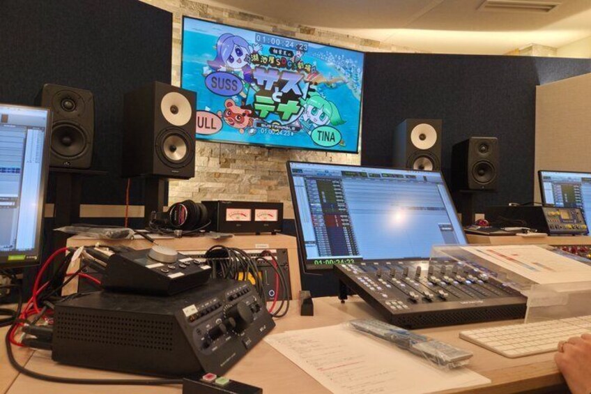 Anime Voice Acting with Guidance from Pros in a Studio 3