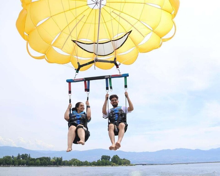 Picture 12 for Activity Kelowna: Discounted Early Bird Parasailing Experience 3