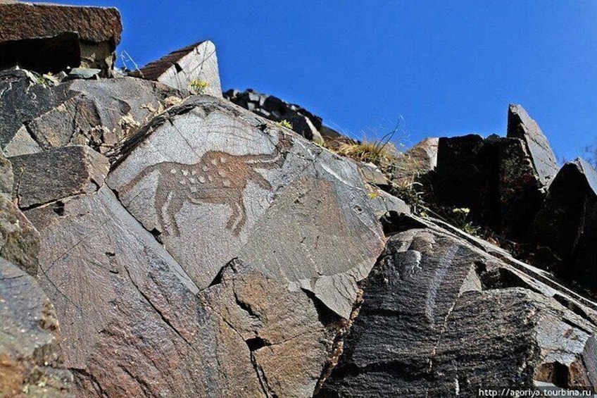 Group tour Tanbaly Ancient petroglyphs UNESCO World Heritage 4
