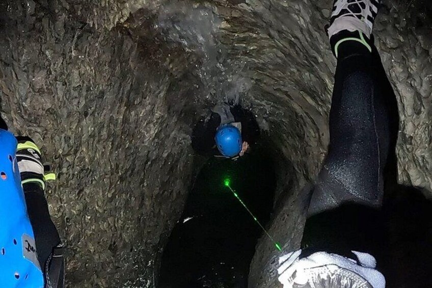 Night canyoning in the Dolomites 3