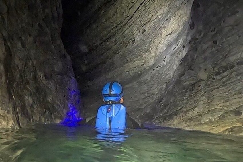 Night canyoning in the Dolomites 4