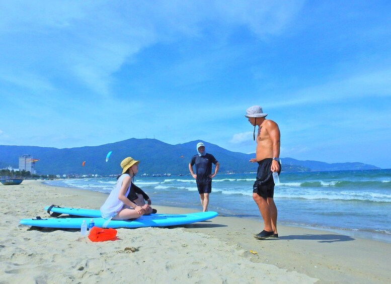 Picture 9 for Activity DaNang Beginner Surf Lesson 2-Hour Free Surfing Board Rental 4