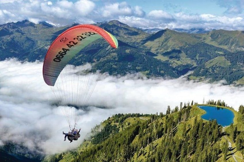Private paragliding tandem flight in Fulseck 1