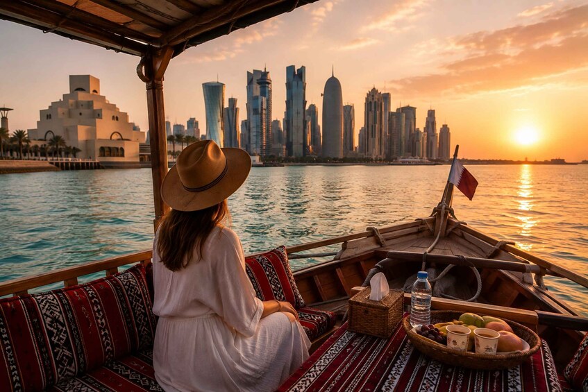 Doha Guided Boat Tour – Culture, Refreshments & Sunset Views 2