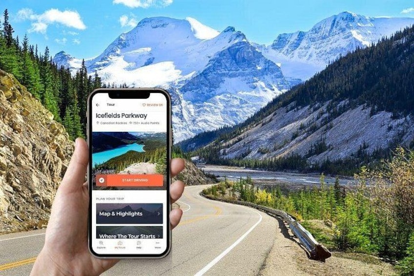 Self-Guided Audio Driving Tour in Icefields Parkway 3