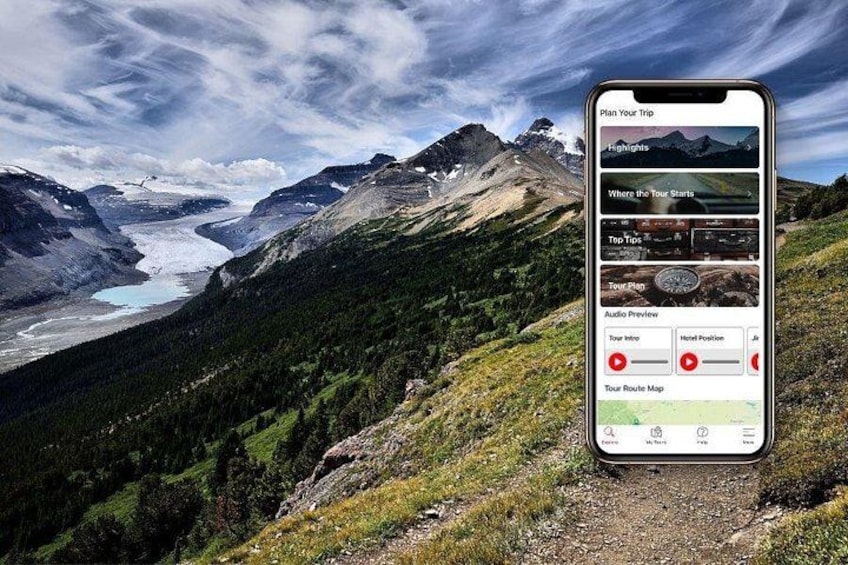 Self-Guided Audio Driving Tour in Icefields Parkway 4