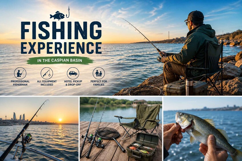 Picture 1 for Activity From Baku: Caspian Fishing Experience & Transfer 3