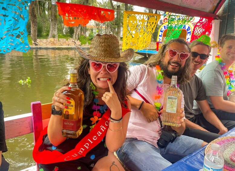 Picture 36 for Activity Xochimilco: Tequila-tasting (unlimited) and cultural party on a boat 4