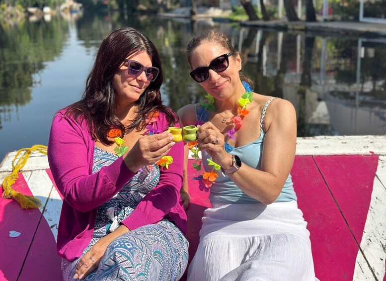 Picture 38 for Activity Xochimilco: Tequila-tasting (unlimited) and cultural party on a boat 3