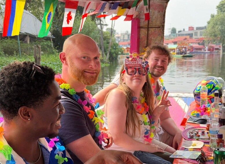 Picture 37 for Activity Xochimilco: Tequila-tasting (unlimited) and cultural party on a boat 2
