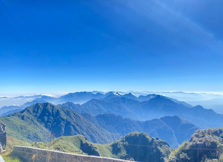 A mountain range with a clear sky. 5