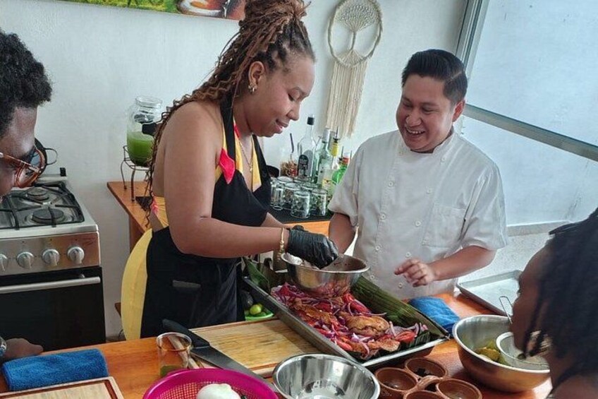 Yucatecan cooking class in Tulum: Nixtamal, Recado, and Pibil 2