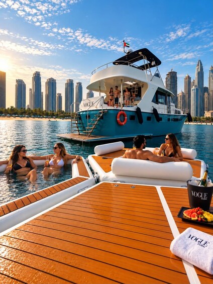 Dubai: Private Yacht Charter + Optional Floating Island 1