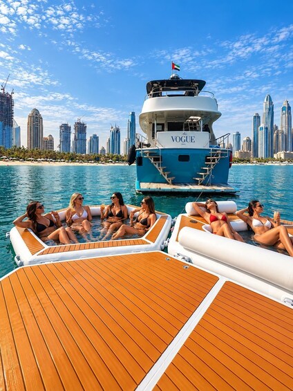 Picture 6 for Activity Dubai: Private Yacht Charter with Inflatable Floating Island 4